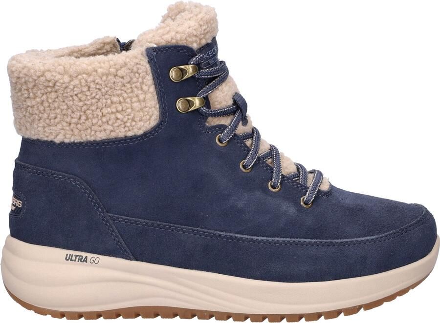 Skechers On The Go Stellar dames veterboot Donkerblauw