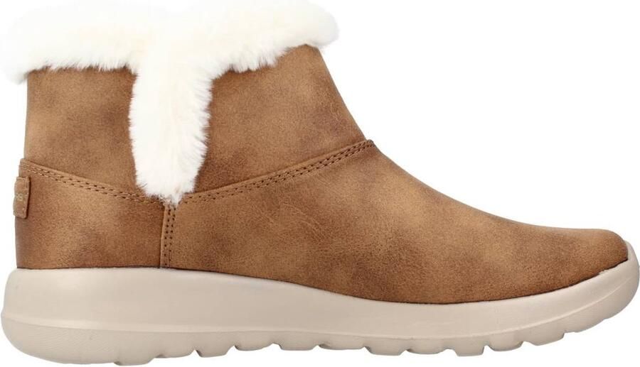SKECHERS Veterlaarsjes 'Schnürstiefelette Damen 144013 CSNT Kunststoff (Synthetik) in braun' bruin