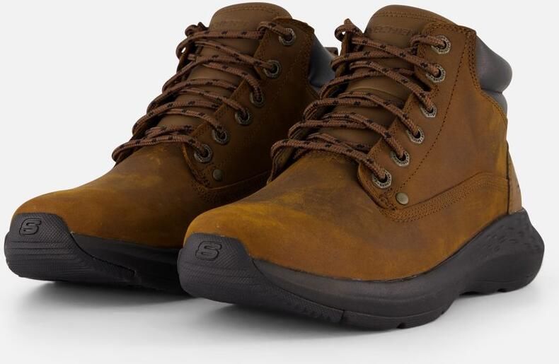 Skechers Parson Ederic Veterschoenen Hoog Donkerbruin - Foto 2