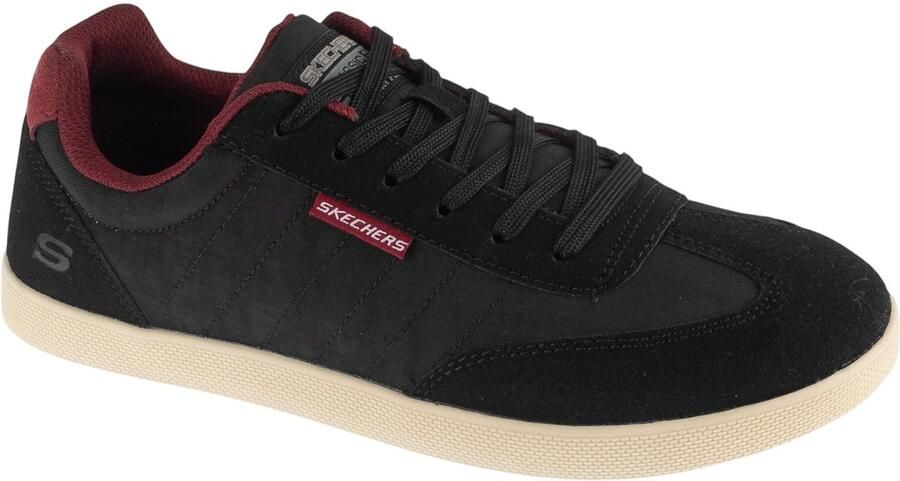 Skechers Placer Mannen Zwart Sneakers