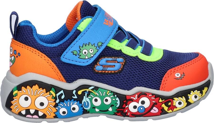 Skechers Play Scene jongens klittenbandschoen Blauw multi
