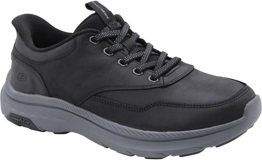 Skechers Pollard Brax Slip Sneakers Ins Heren Instapper 205338 BLK Zwart