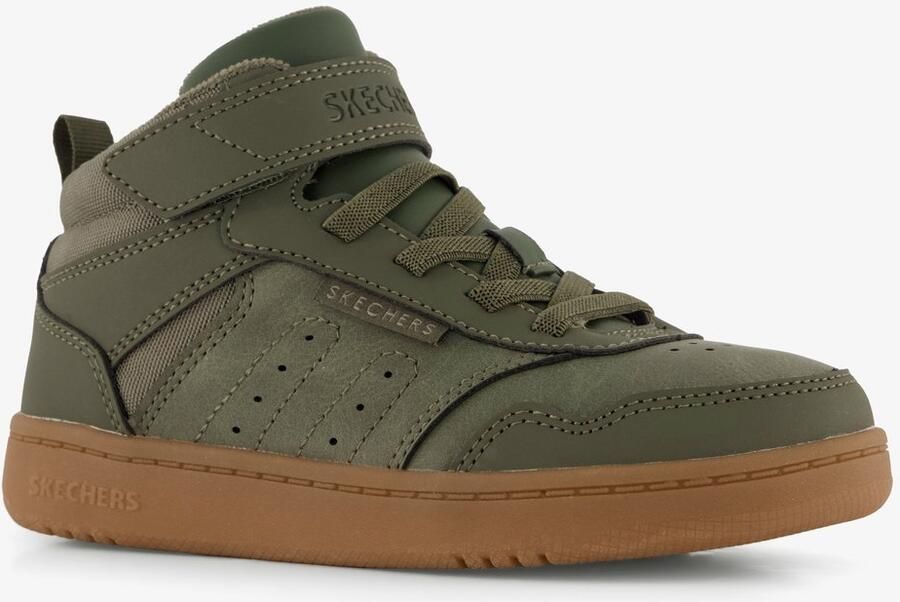 Skechers Quick Street City HI hoge jongens sneakers groen