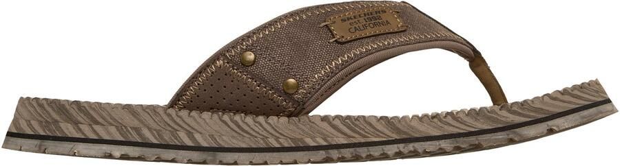Skechers QUILL-SEA SIDE Heren Slippers Bruin