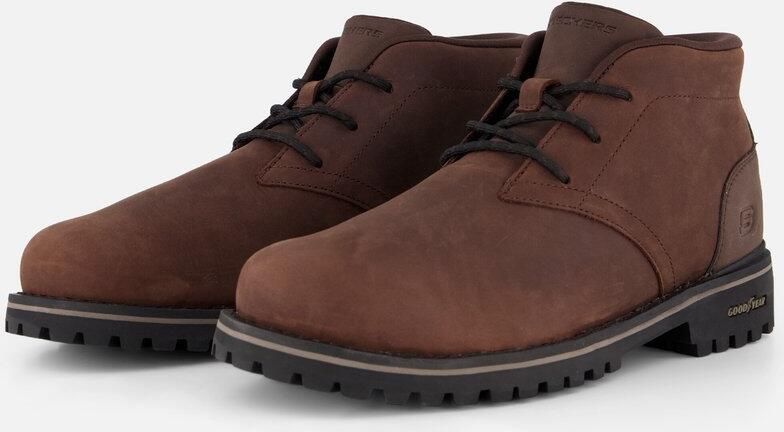 Skechers QUINTERO DAMIEN Heren Instappers Donkerbruin
