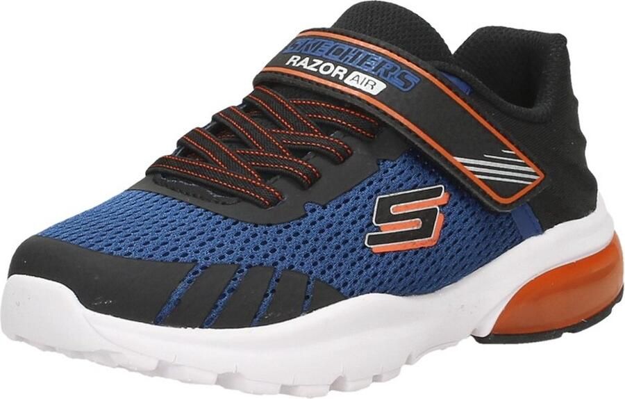 Skechers Razor Flex Air Klittenband Sneaker Jongens Zwart blauw - Foto 5