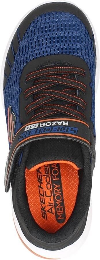 Skechers Razor Flex Air Klittenband Sneaker Jongens Zwart blauw - Foto 11