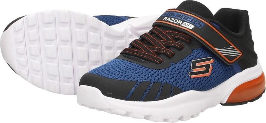 Skechers Razor Flex Air Klittenband Sneaker Jongens Zwart blauw - Foto 10