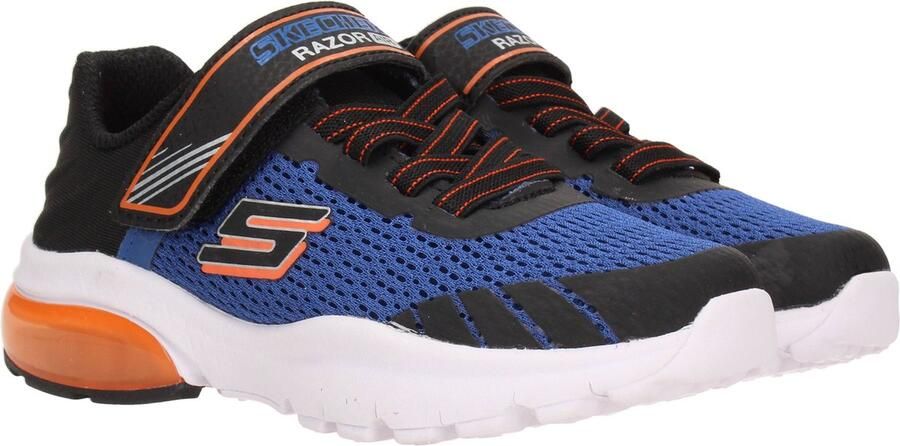 Skechers Razor Flex Air Klittenband Sneaker Jongens Zwart blauw - Foto 7