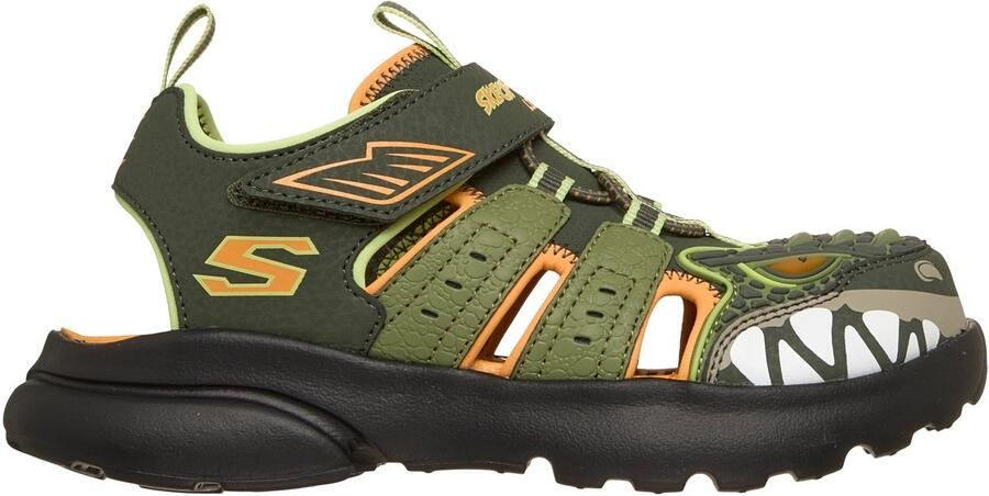 Skechers RAZOR SPLASH-RAPTOR QUEST Jongens Sandalen Olijf