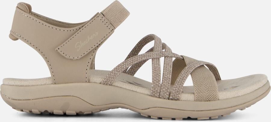 Skechers Comfortabele Vegan Memory Foam Sandaal Beige Dames