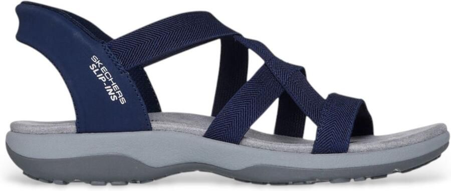 Skechers Slip-ins Reggae Slim Stretch Flex Dames Sandalen Navy