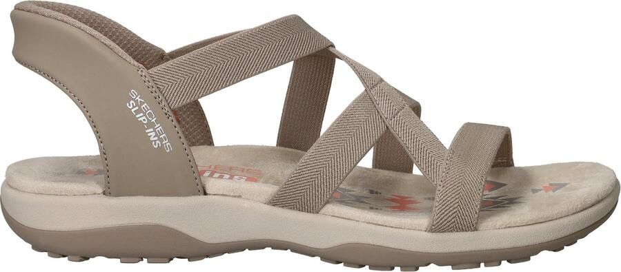 Skechers Sandalen REGGAE SLIM-STRETCH FLEX flats trekking sandaal met slip-ins functie
