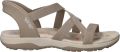Skechers Sandalen REGGAE SLIM-STRETCH FLEX flats trekking sandaal met slip-ins functie - Bruin