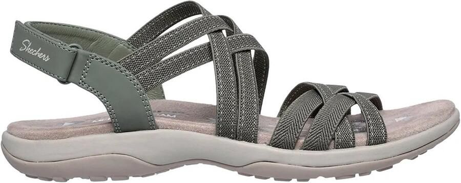 Skechers Reggae Slim Summer Getaway Sandalen Grijs Vrouw
