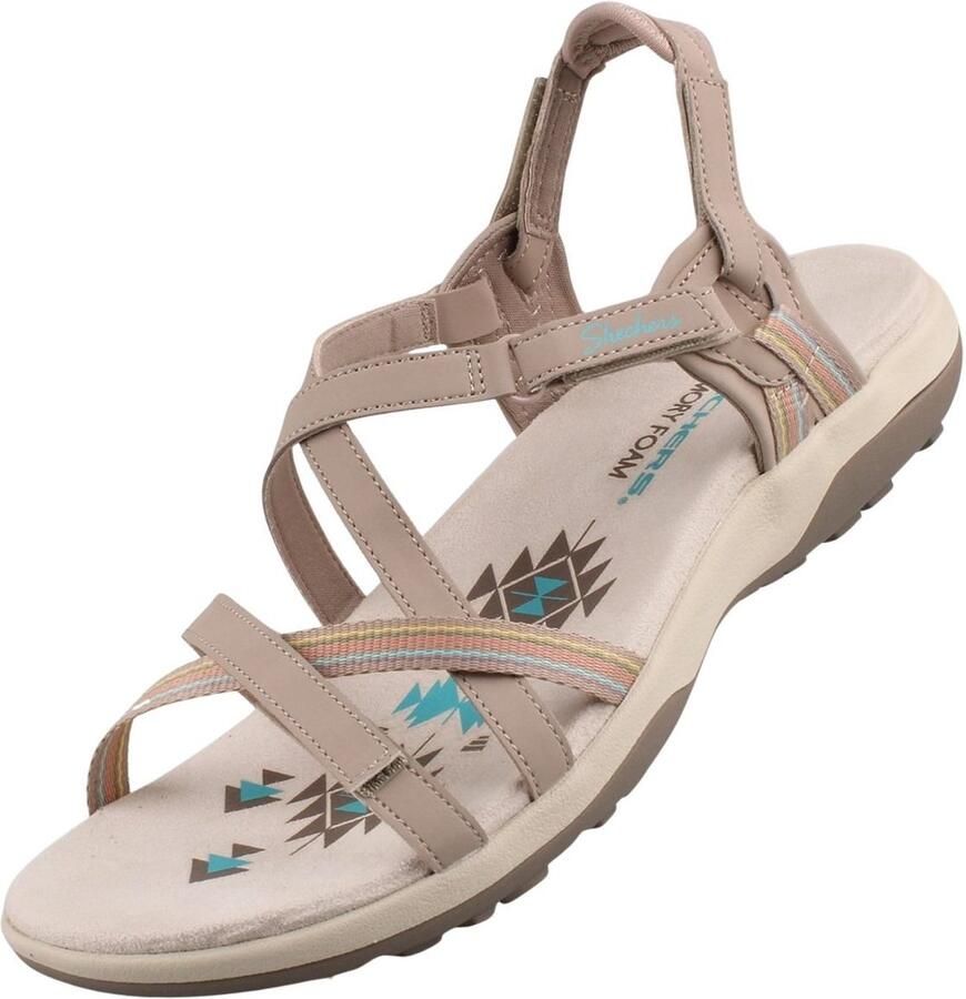 Skechers Reggae Slim Sun Array damessandaal beige