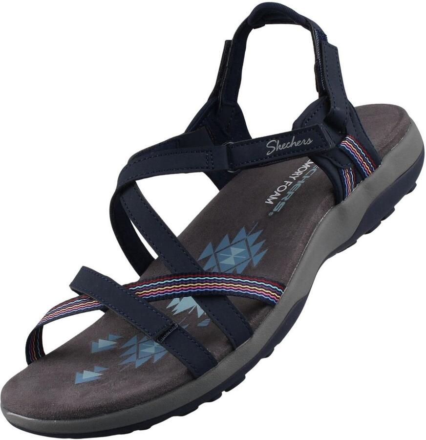 Skechers Reggae Slim Sun Array damessandaal blauw