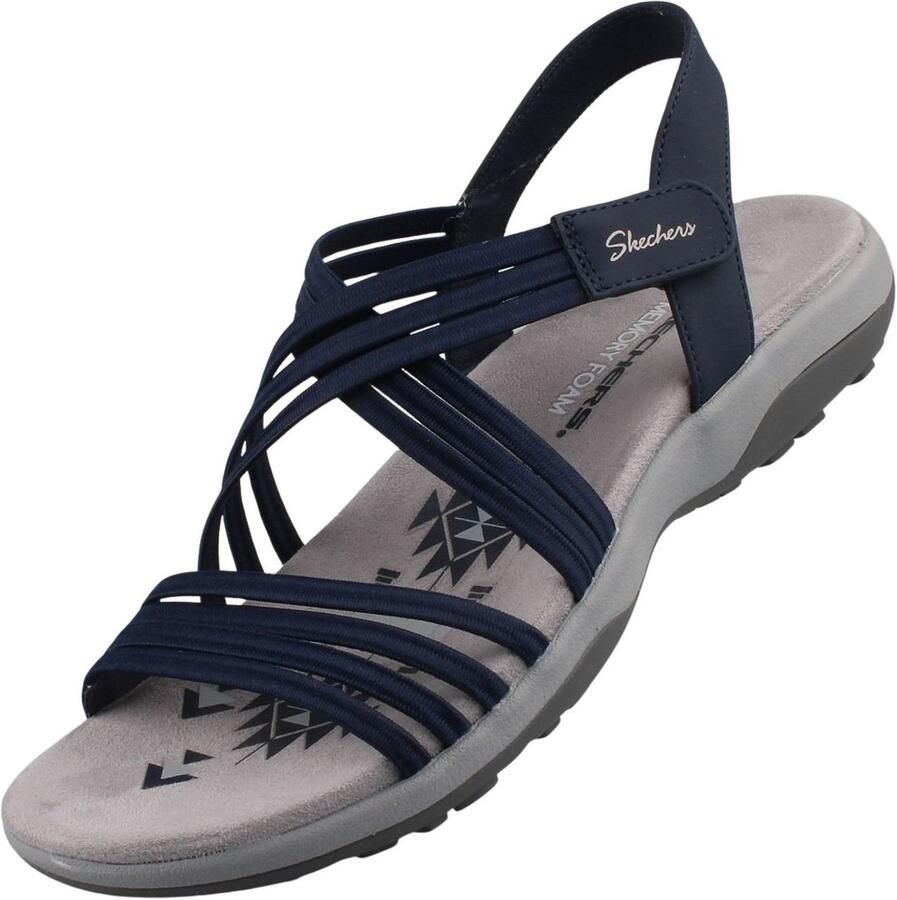 Skechers Reggae Slim Sunnyside 2.0 Damessandaal Blauw