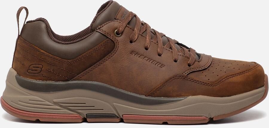 Skechers Relaxed Fit Benago Treno Sneakers bruin - Foto 3