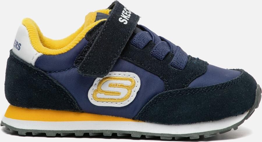 Skechers Retro Sneaks Gorvox Jongens Sneakers Navy Gold