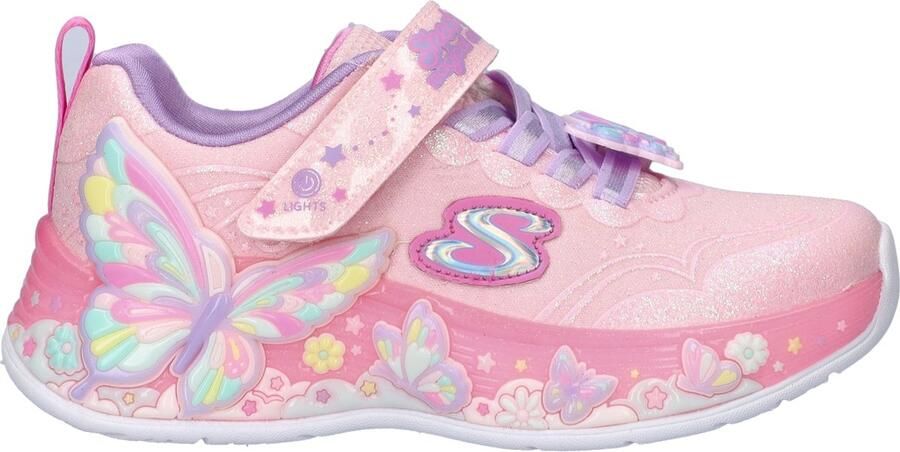Skechers S-Lights Butterfly Bliss meisjes sneaker Roze