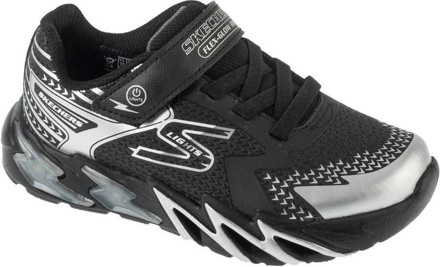 Skechers S-Lights: Flex-Glow Bolt voor een jongen Zwart Sneakers - Foto 2