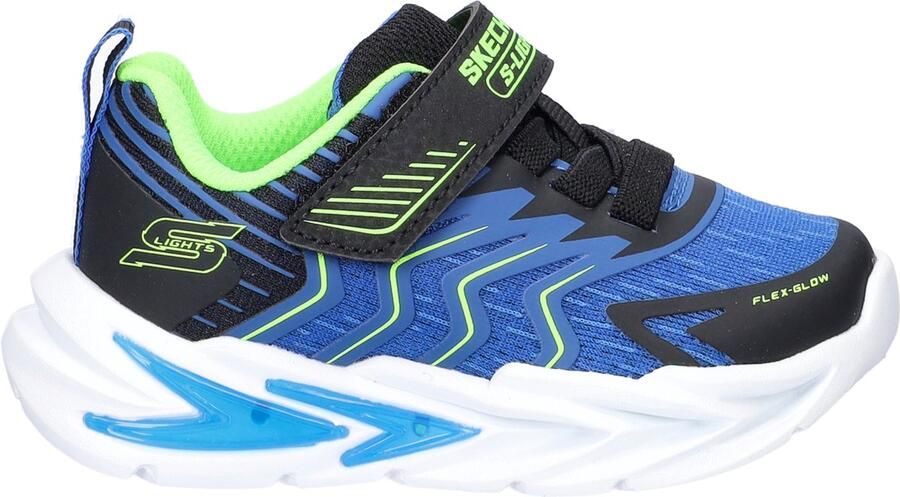 Skechers S-Lights: Flex-Glow Ultra Prism-Pacer jongens sneaker Blauw multi