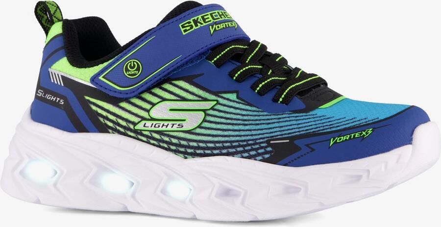 Skechers S-Lights: Vortex 3.0 kinder sneakers blauw groen
