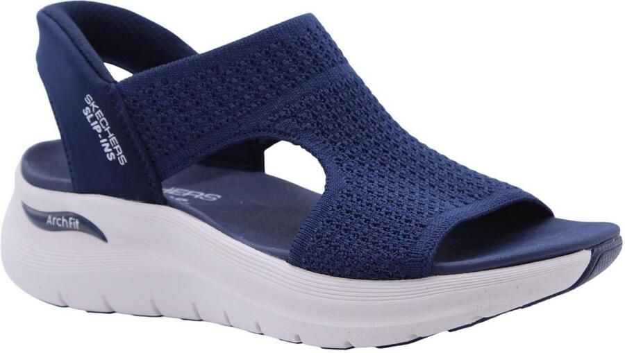 Skechers Slip-Ins: Arch Fit 2.0 Sandal Sandalen Plat Blauw
