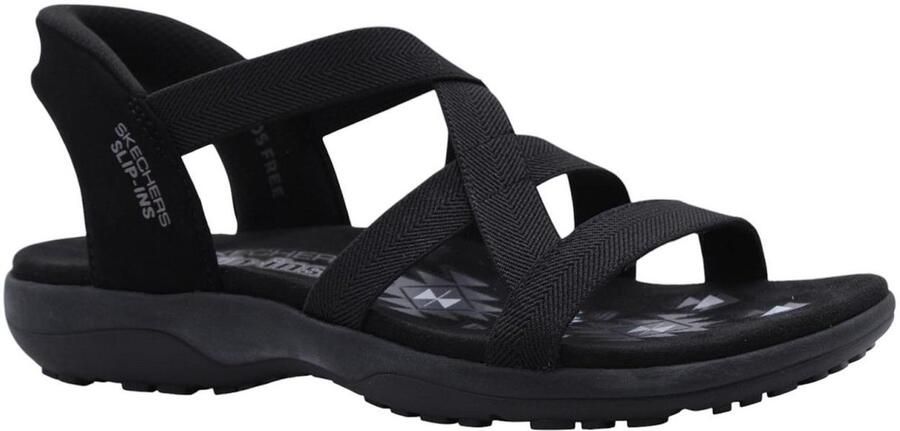 Skechers Sandalen Slip-ins: Reggae Slim Stretch Flex 163460 BBK Zwart