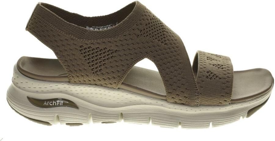 Skechers Damesandalen in effen kleur