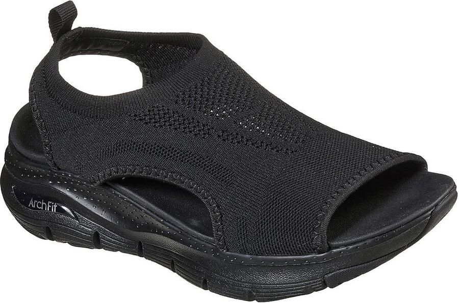 Skechers Arch Fit–City Catch 119236 BBK Vrouwen Zwart Sandalen