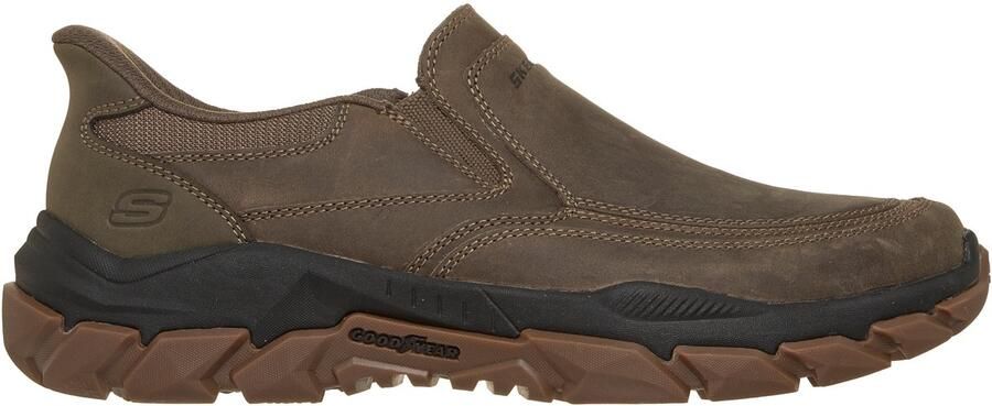 Skechers Hands Free Slip-Ins Santoro Archaic heren instapper Donker Taupe