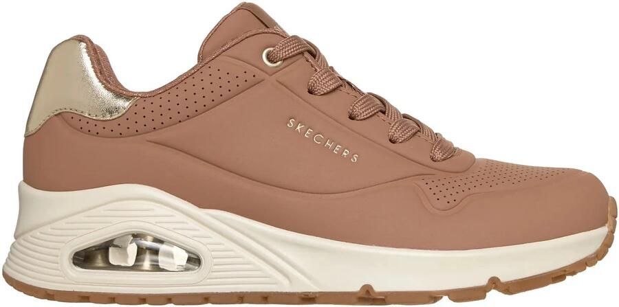 SKECHERS Sneakers laag 'Uno Golden Air' lichtbruin