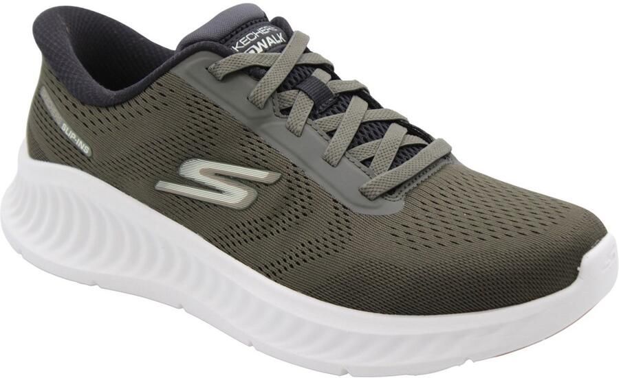 Skechers Go Walk Now Hands Free Slip-Ins heren sneaker Kaki - Foto 2