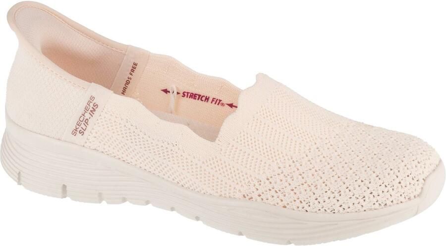 Skechers Slip-ins: Seager Believe It Vrouwen Beige Sneakers Sportschoenen