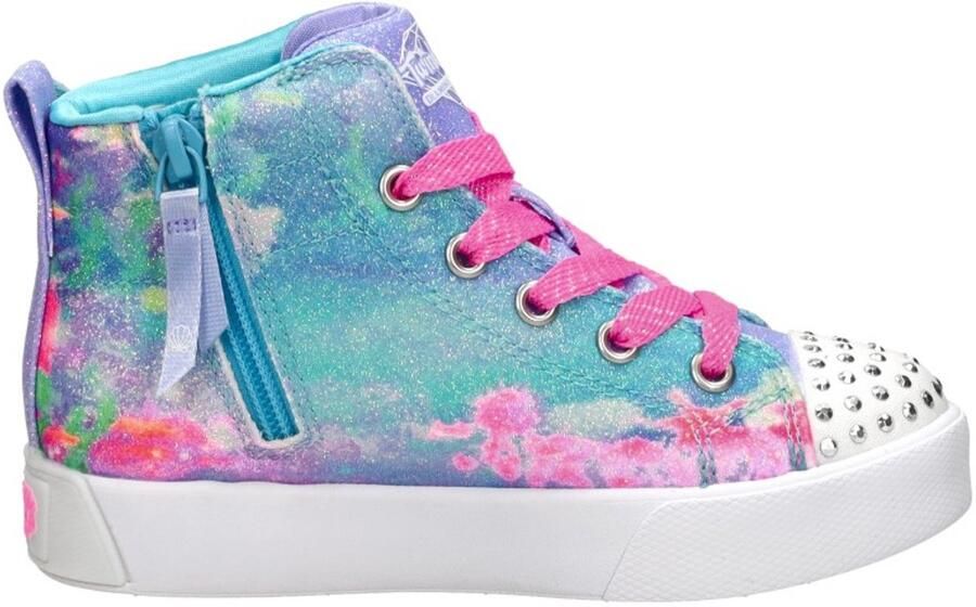 Skechers Twinkle Magic Mermaid Sea Sneakers Hoog licht blauw