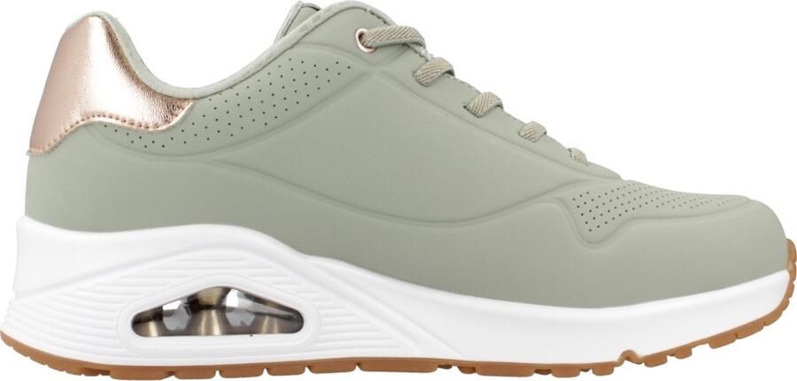 Skechers Slip-on sneakers UNO SHIMMER AWAY Slipper vrijetijdsschoen plateau sneaker met modieuze sleehak - Foto 2