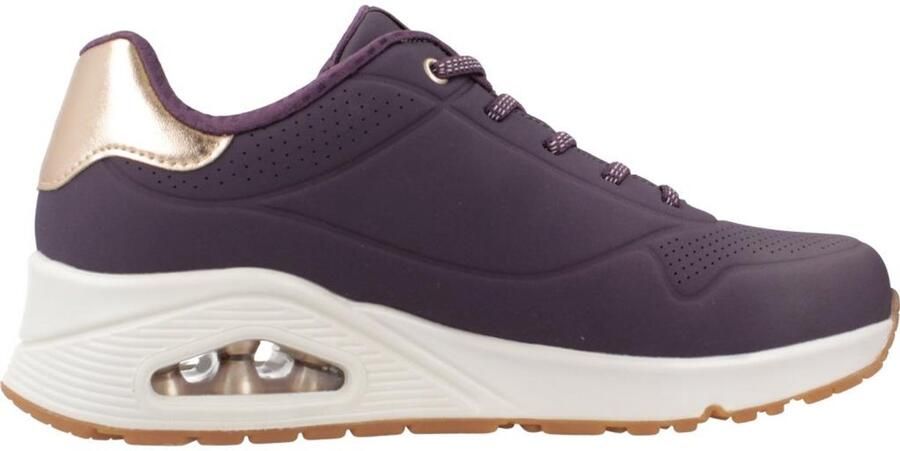 Skechers Slip-on sneakers UNO SHIMMER AWAY Slipper vrijetijdsschoen plateau sneaker met modieuze sleehak - Foto 2