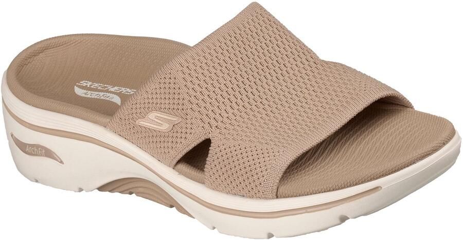 Skechers Go Walk Arch fit 2.0 Slippers beige