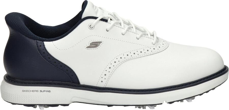 Skechers Skecehrs Hands Free Slip-In Golf Pro Prestige heren golfschoen Wit blauw