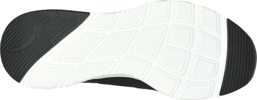 Skechers Sportieve Zwarte Leren Sneaker met AirCushioned Zool Zwart - Foto 8