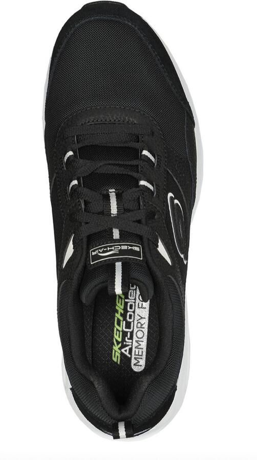 Skechers Sportieve Zwarte Leren Sneaker met AirCushioned Zool Zwart - Foto 4
