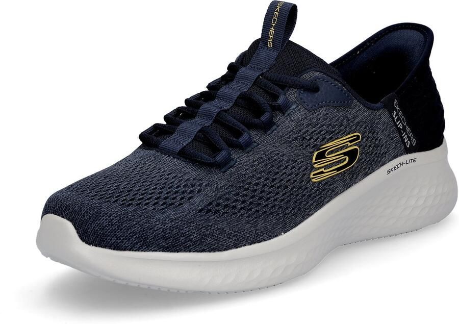 Skechers Slip-on sneakers MAX CUSHIONING GLIDE-STEP slippers instapschoen geschikt voor machinewas smalle vorm