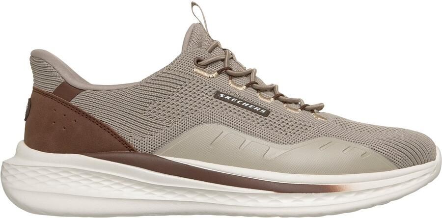 Skechers SLADE-DRACO Heren Instappers Taupe