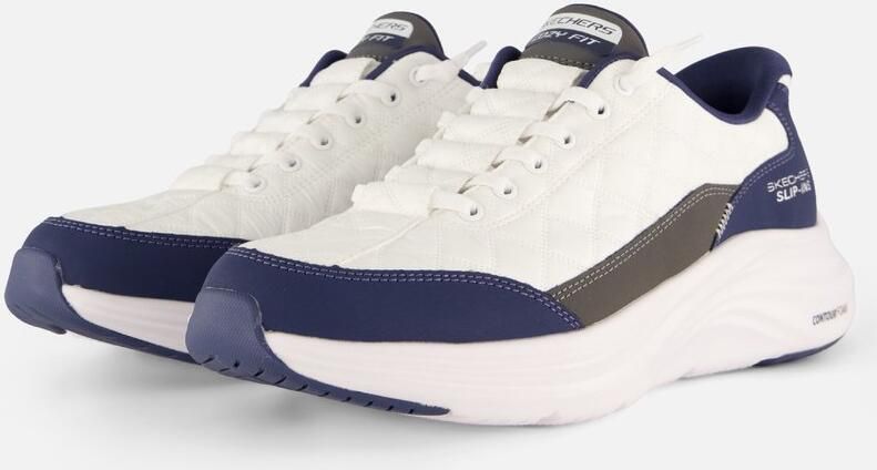 Skechers Cozy Fit heren sneakers wit blauw Extra comfort Memory Foam - Foto 3