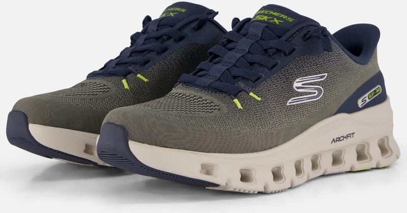 Skechers Hands Free Slip-Ins Arch Fit Glide-Step heren sneaker Kaki - Foto 2