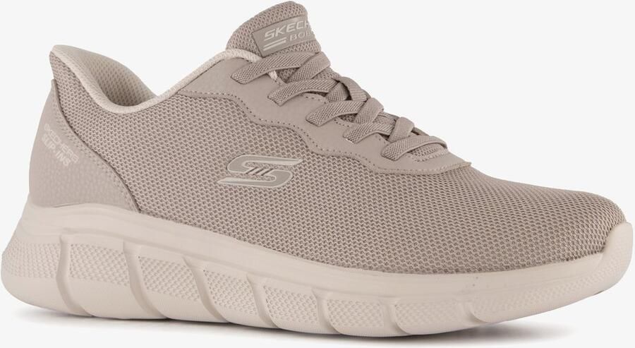 Skechers Slip-ins BOBS B Flex dames sneaker beige Extra comfort Memory Foam