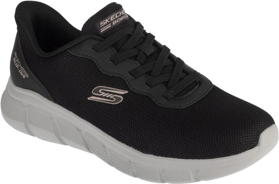 Skechers Slip-ins: BOBS Sport B Flex Lucy Vrouwen Zwart Sneakers
