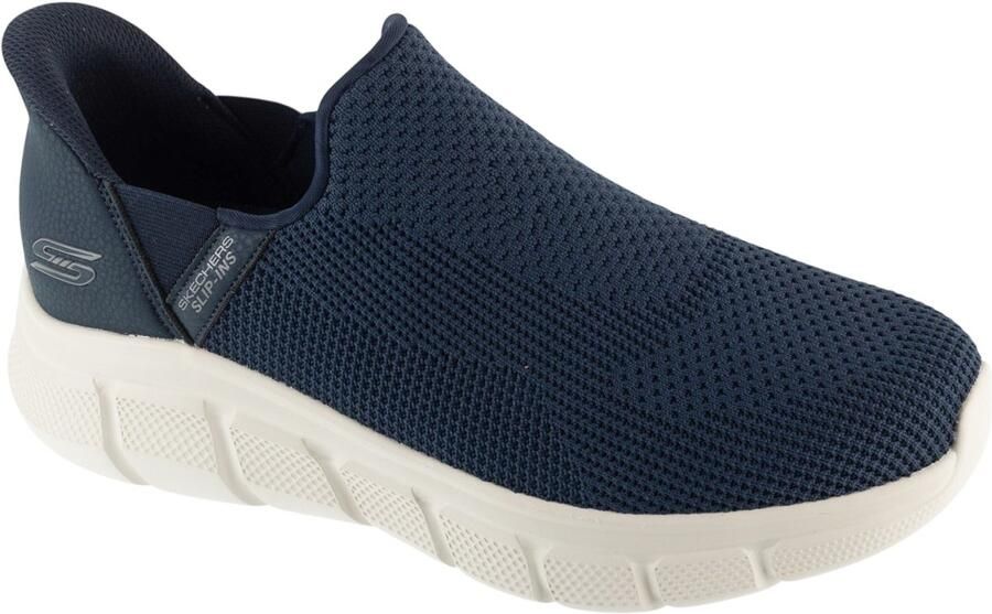 Skechers Slip-Ins: Bobs Sport B Flex Resilient Edge Mannen Blauw Sneakers